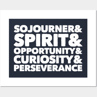 Sojourner & Spirit & Opportunity & Curiosity & Perseverance Posters and Art